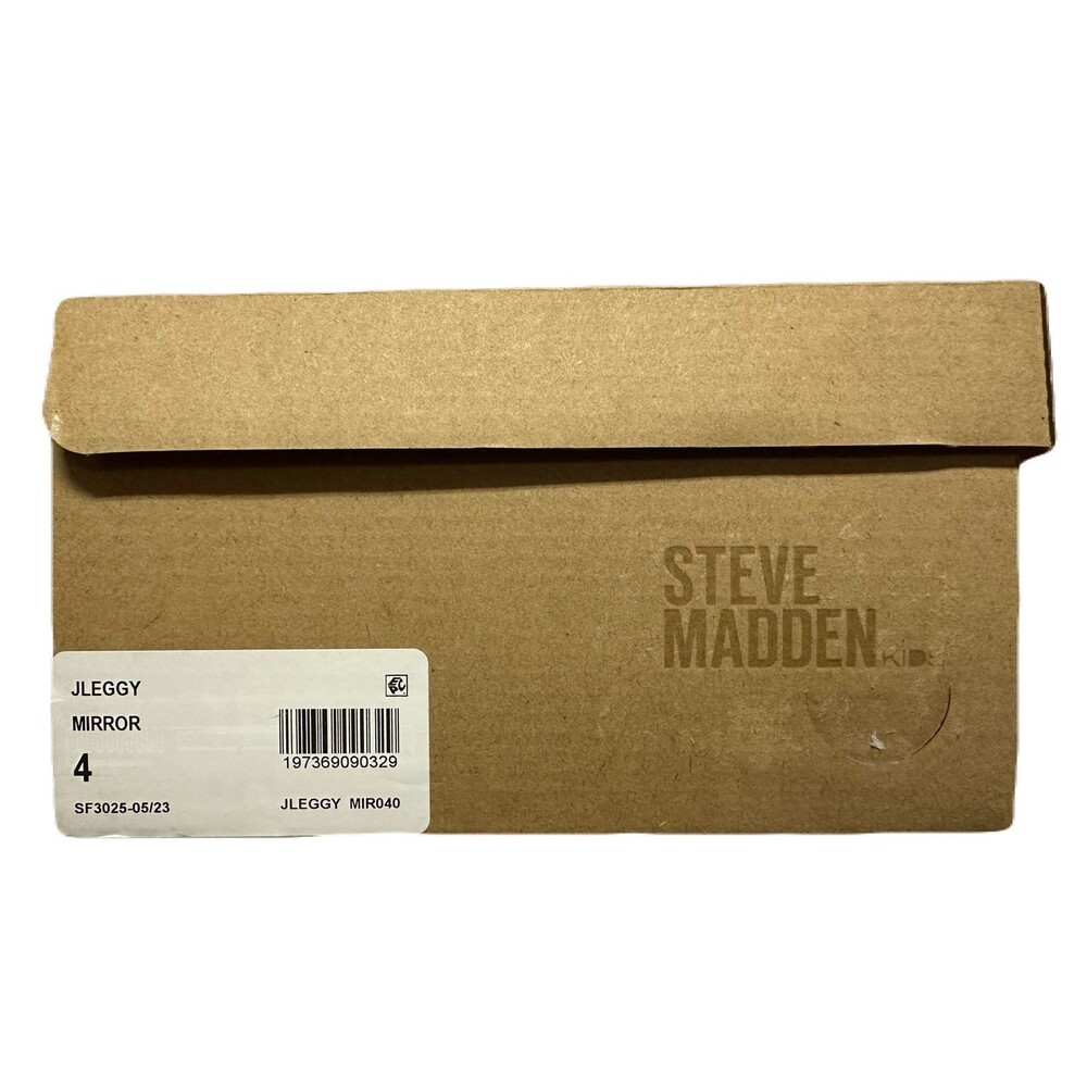 NEW Steve Madden Girls Size 4 Platform Iridescent Oxford Shoes Black Shimmer - Picture 10 of 10